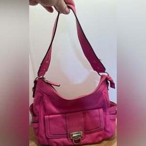 Chaps Barbie Pink Pleather Shoulder Bag